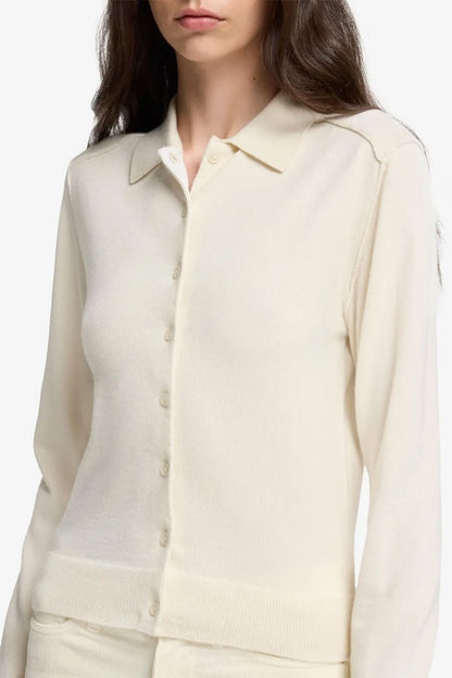 7 For All Mankind_White_Polo Cardigan in Cashmere_7N0J0F17_1PL_03