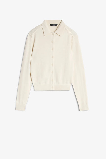 7 For All Mankind_White_Polo Cardigan in Cashmere_7N0J0F17_1PL_06