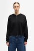 7 For All Mankind_Black_Zipper Hoodie in Cashmere_7N0K0F17_1PK_01