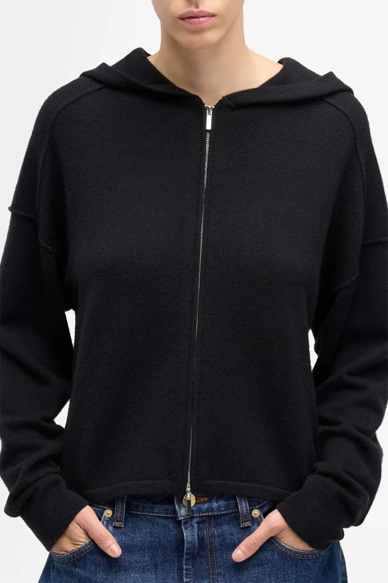 7 For All Mankind_Black_Zipper Hoodie in Cashmere_7N0K0F17_1PK_03