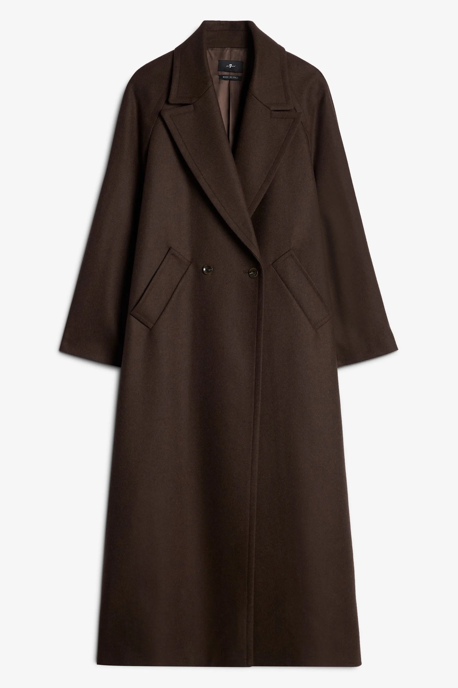 7 For All Mankind_Brown_Double Breasted Coat in Wool Blend_7N2N0F61_1S0_07