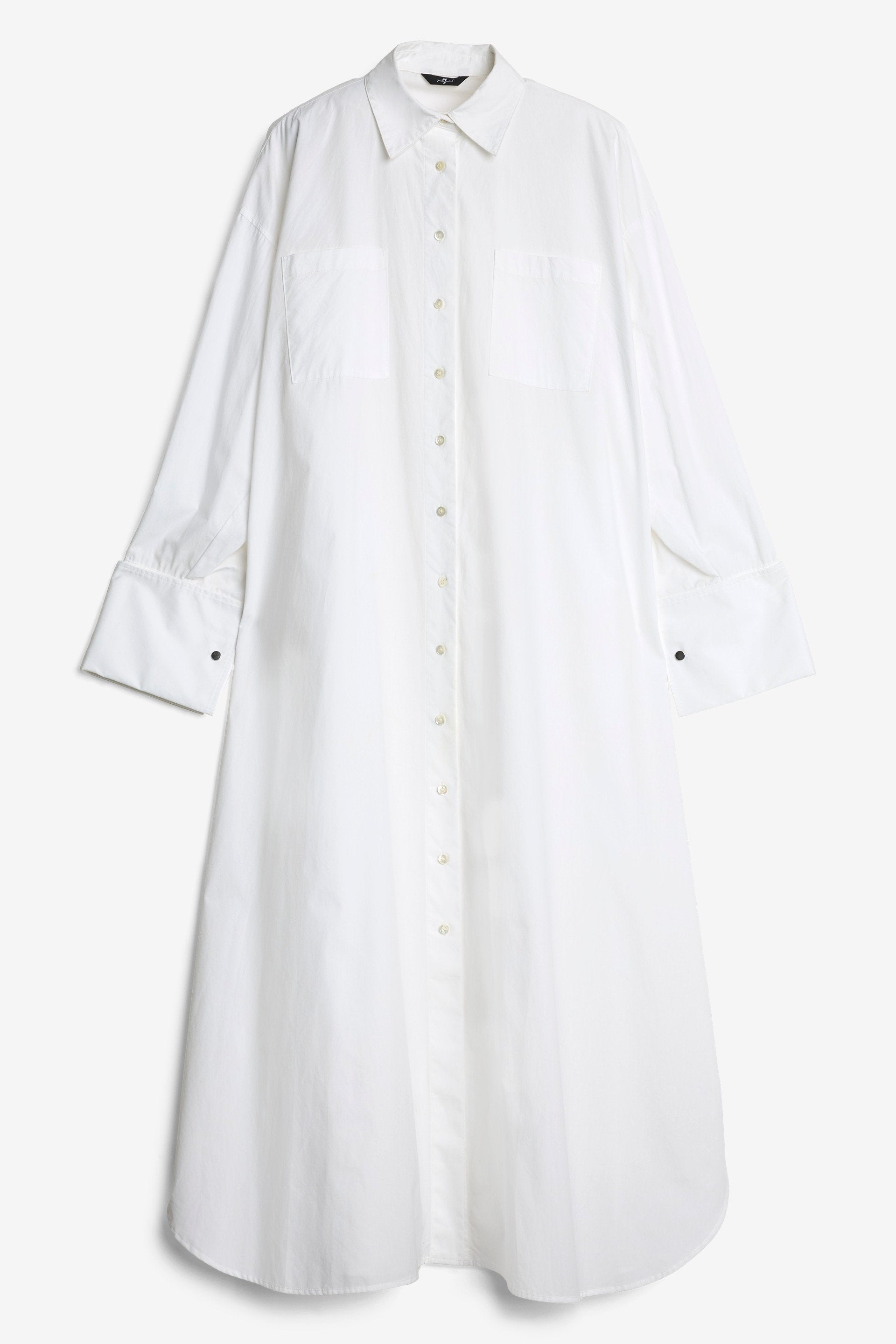 7 For All Mankind_Shirt Dress Popeline White_7N473C46-WHT_WHT_03