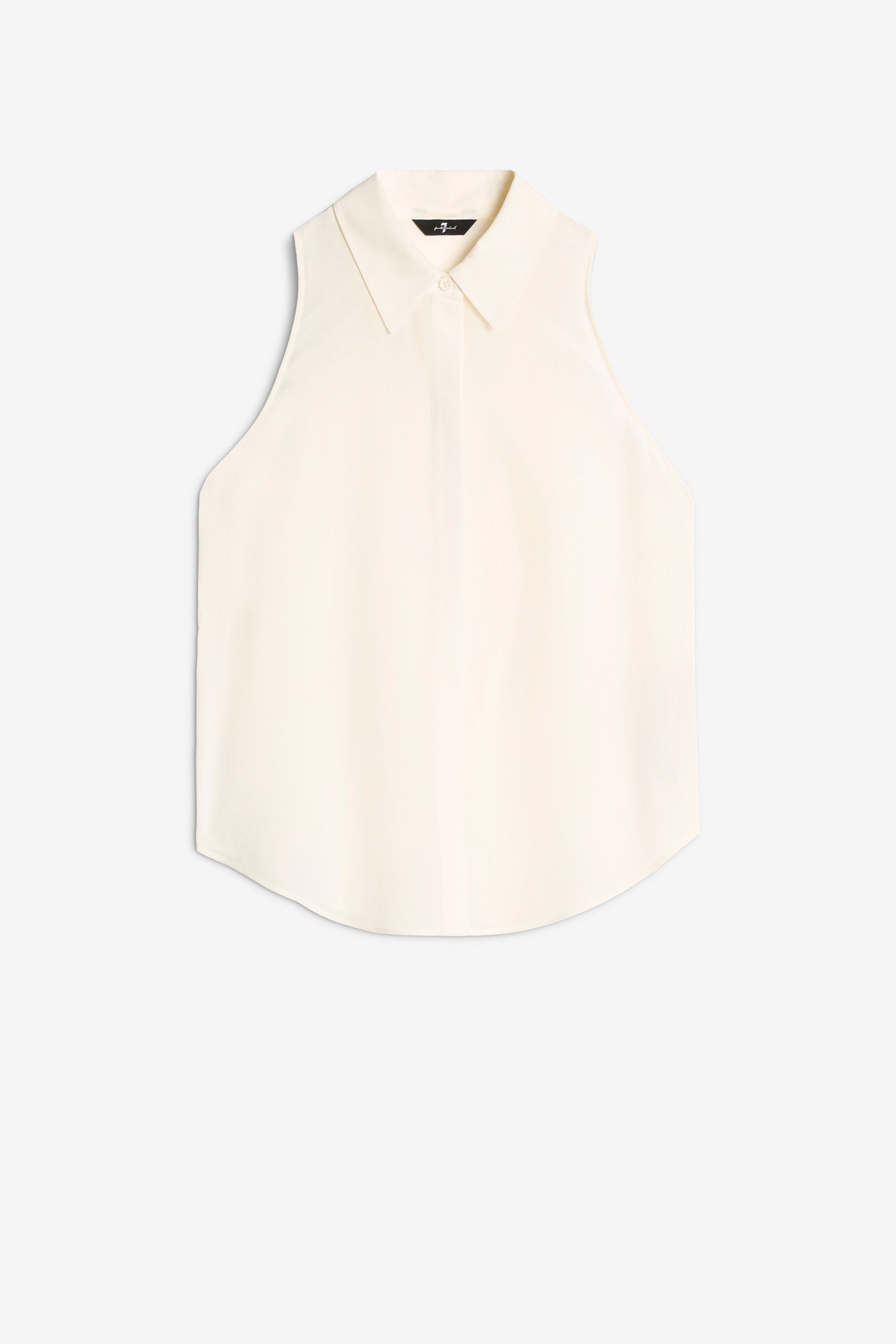 7 For All Mankind_SL Button Down Silk Ivory_7N501480-IVO_IVO_03