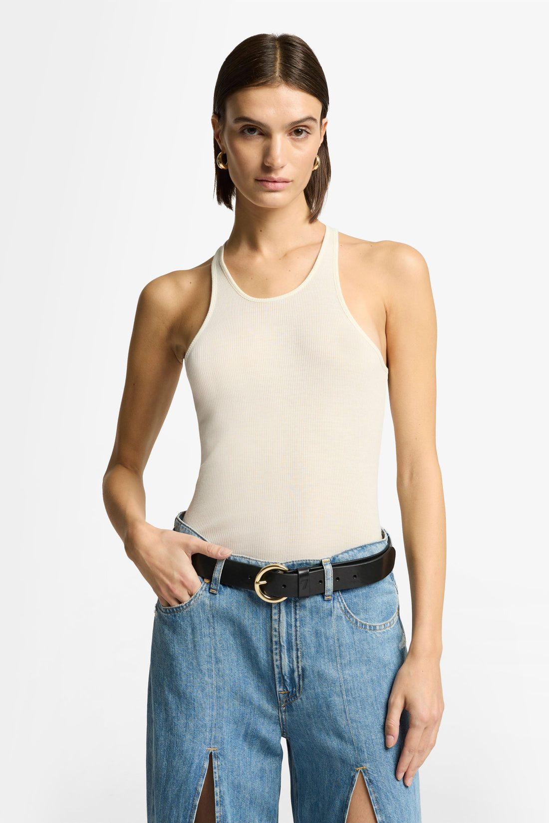 7 For All Mankind_Tank Cotton Solitary Star_7N531A56-WHT_WHT_01