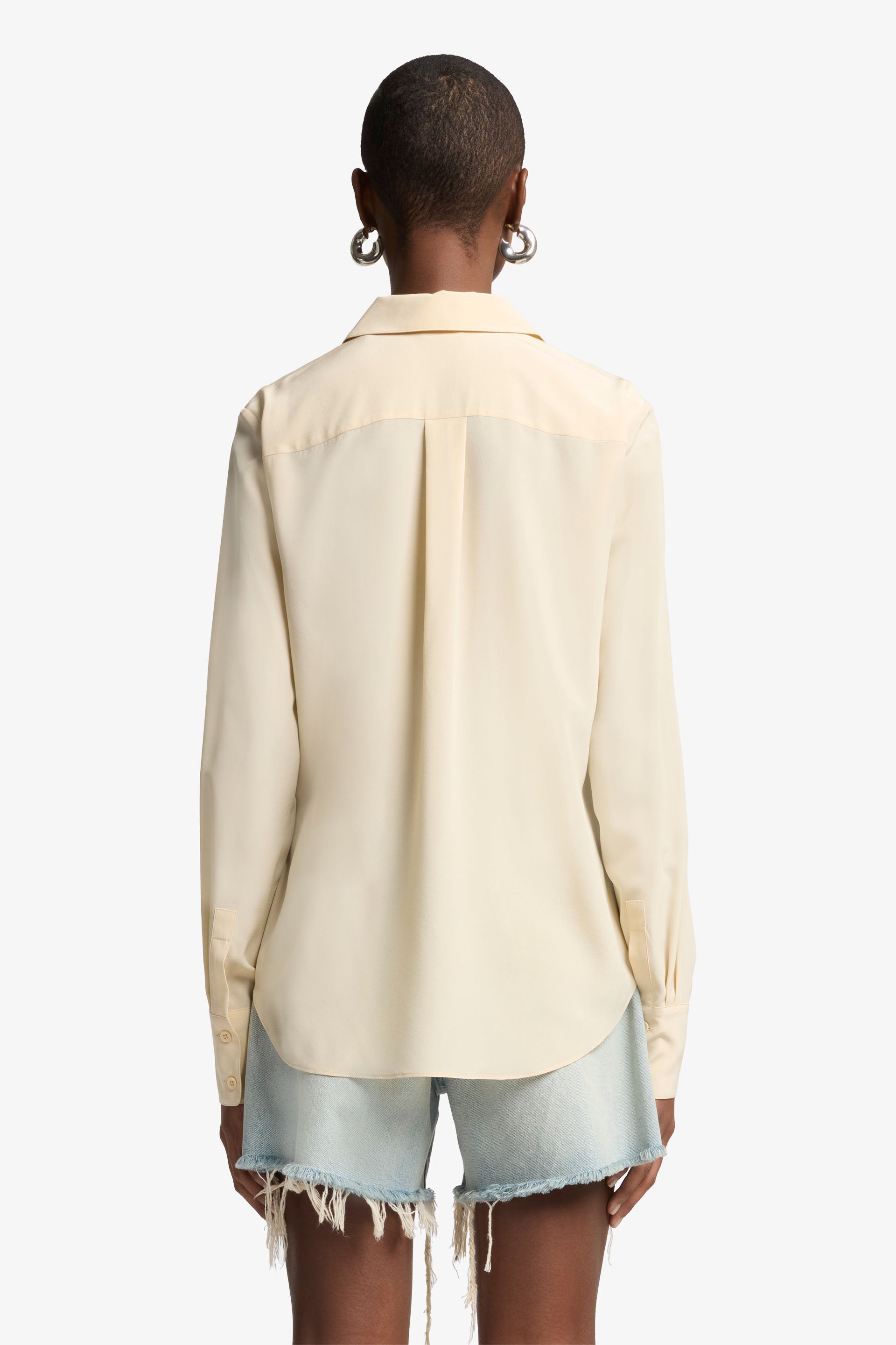 7 For All Mankind_LS Slim Fit Blouse Silk Sand_7N589480-SAN_SAN_05