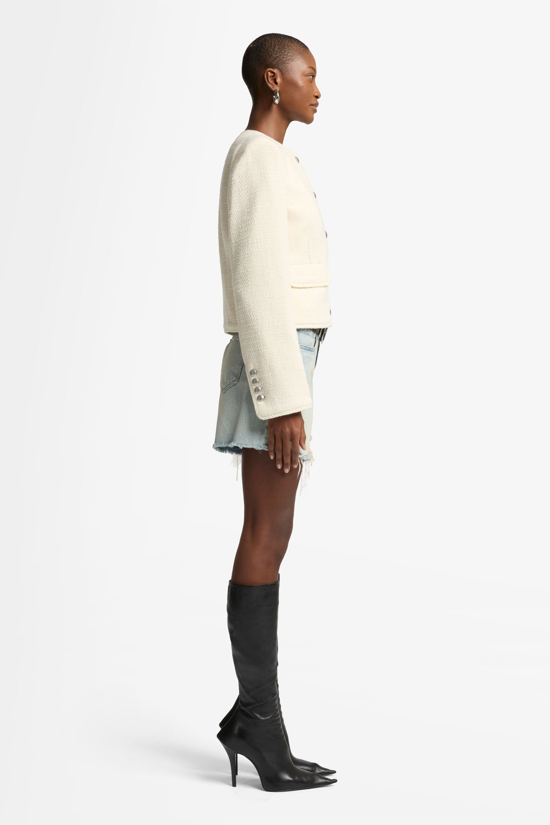 7 For All Mankind_Boucle Jacket Cotton Boucle Ivory_7N955109-IVO_IVO_06