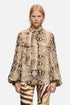 7 For All Mankind Snake Women Balloon Sleeve Blouse in Viscose SKU: 7N9H0G80_3HE Image 03