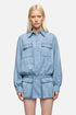 7 For All Mankind Loft Women Utility Mini Dress in Chambray SKU: 7N9T0G51_3I2 Image 03