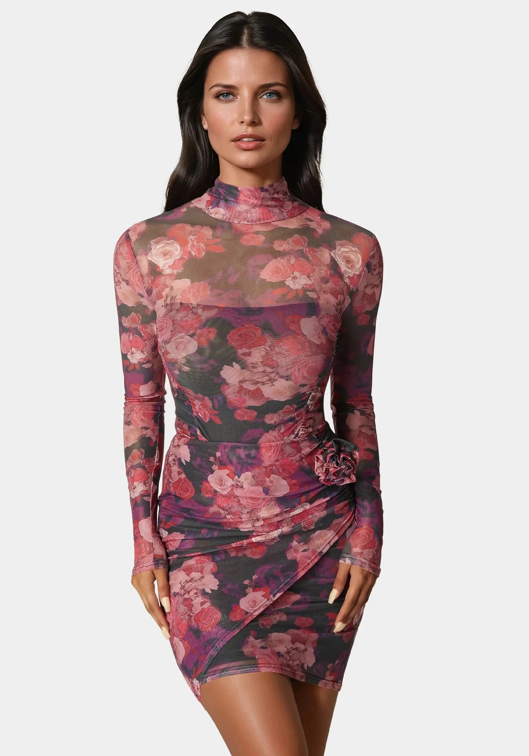Bebe_Floral Mesh Bodysuit_7SKB0137BE_ROMANTIC FLORAL PRINT_01