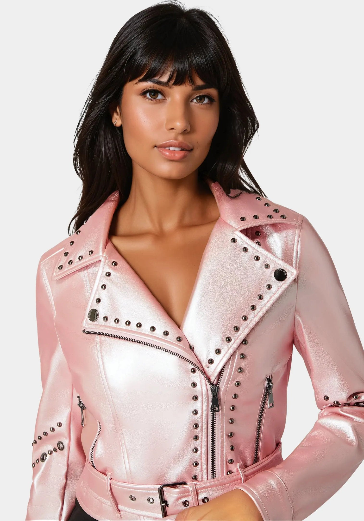Bebe_Studded Vegan Leather Moto Jacket_7SKJ0207BE_MARYS ROSE_04