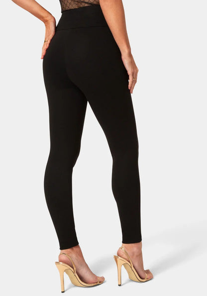 Bebe  Women High Waisted Belted Legging SKU: 7SKP0412BE_Black Image 03