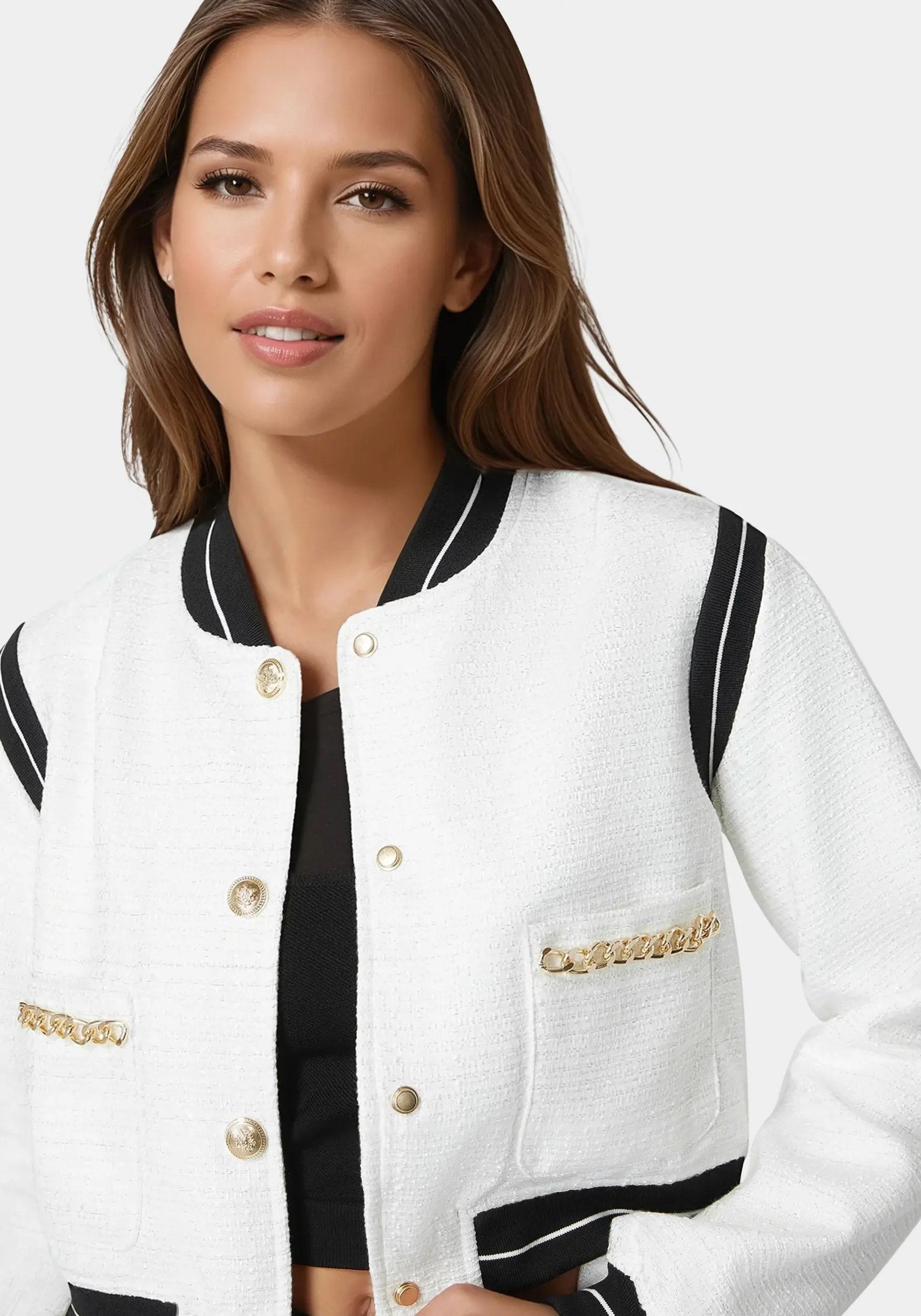 Bebe_Textured Bomber Jacket_7SWJ0206BE_WHITE ALYSSUM_04