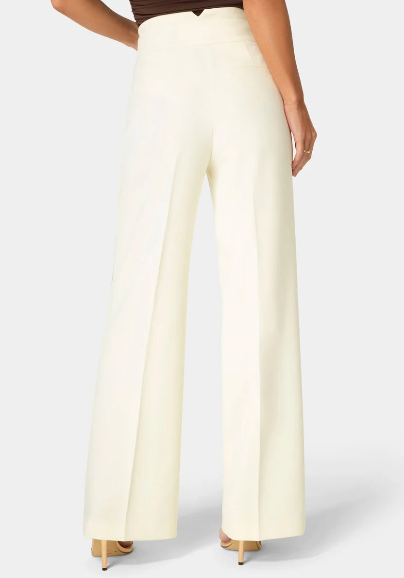 Bebe  Women Tailored Straight Wide Leg Pant SKU: 7SWP0409BE_Butter Cream Image 04