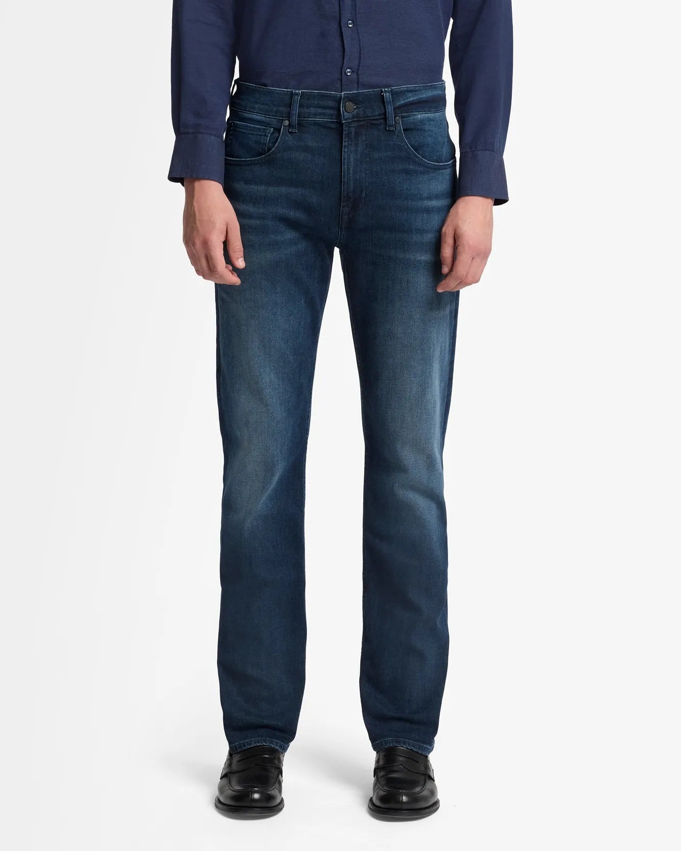 7 For All Mankind_Dark Blue_Luxe Performance Straight_7T400R46_DKB_02