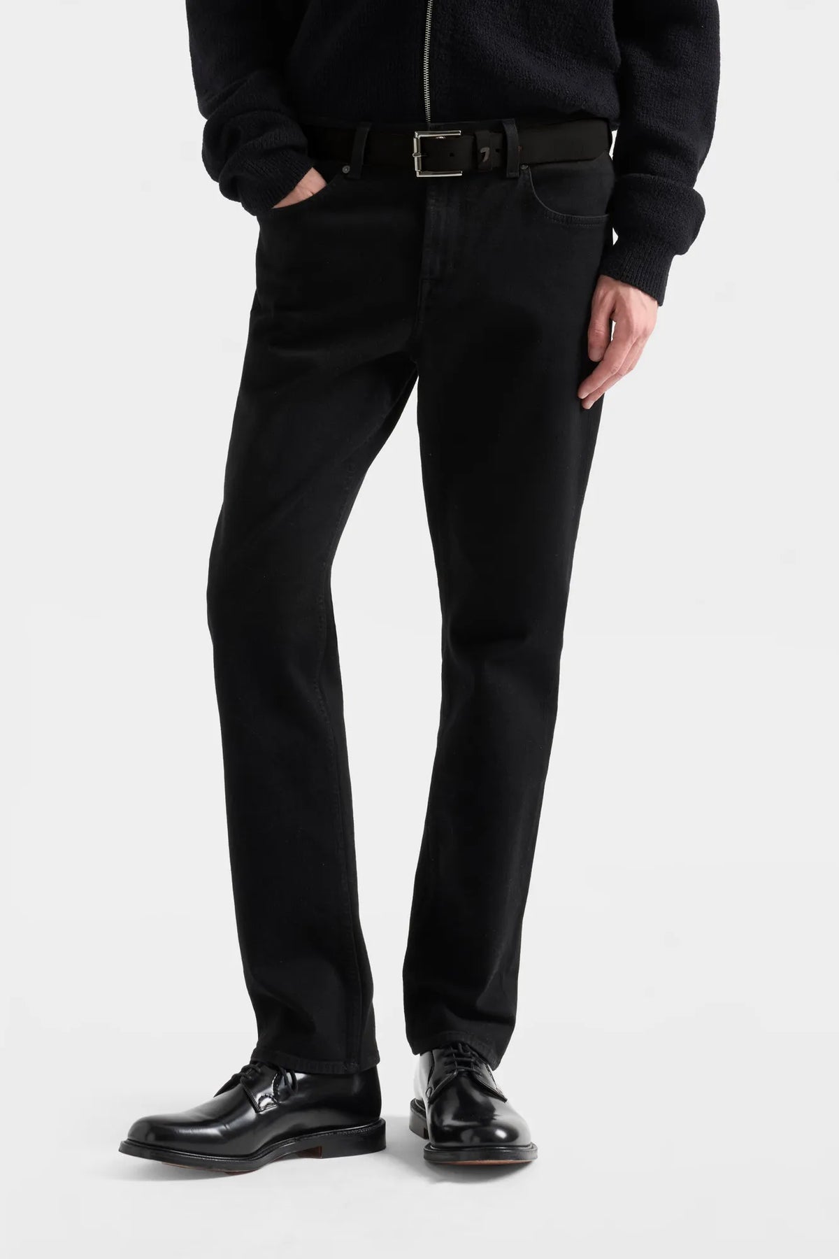7 For All Mankind Black Men The Straight 32" in Luxe Vintage SKU: 7T4D0A20_3U6 Image 02