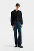 7 For All Mankind Dark Blue Men The Bootcut in Airweft SKU: 7T4E083L_1C6 Image 01