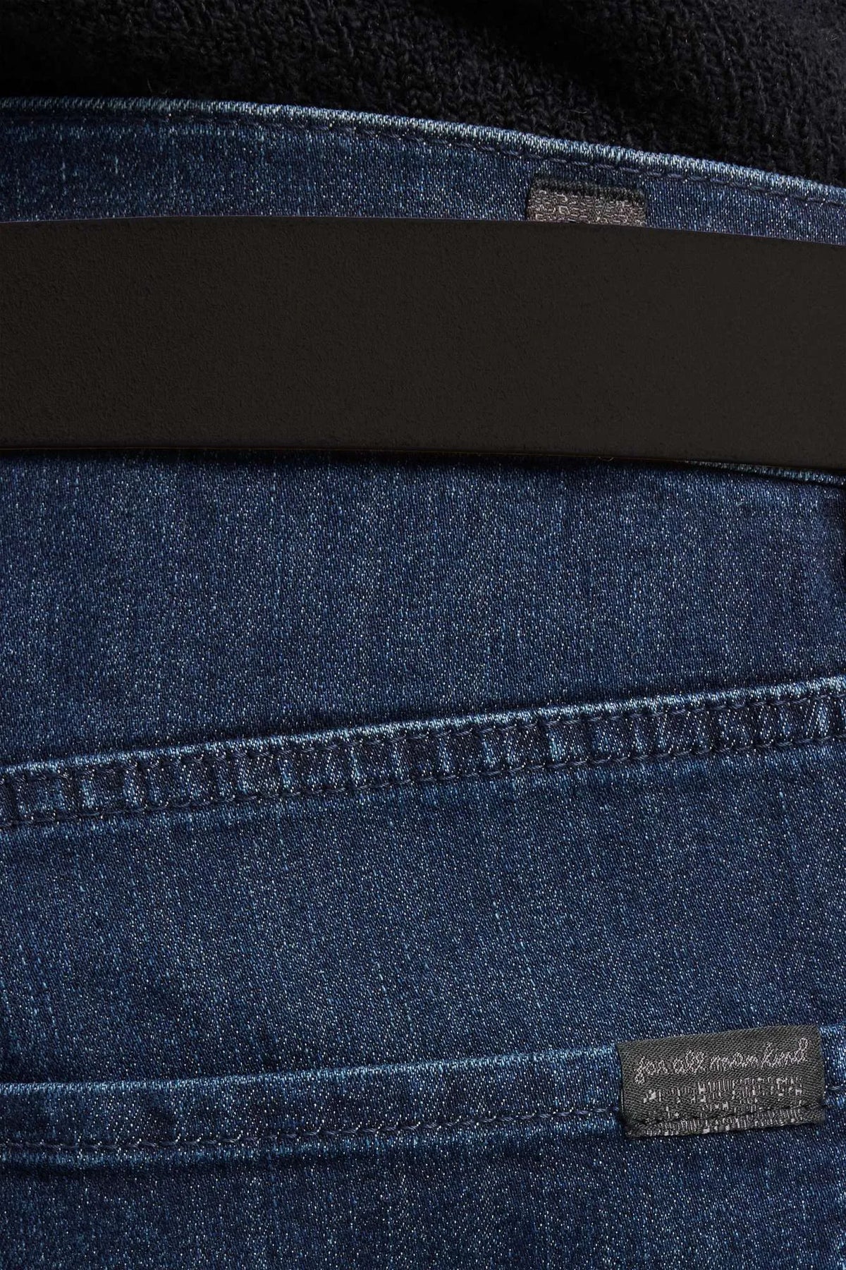 7 For All Mankind Dark Blue Men The Bootcut in Airweft SKU: 7T4E083L_1C6 Image 03