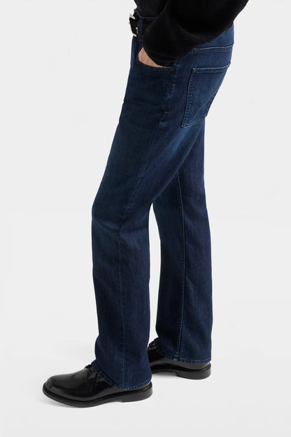 7 For All Mankind Dark Blue Men The Bootcut in Airweft SKU: 7T4E083L_1C6 Image 05