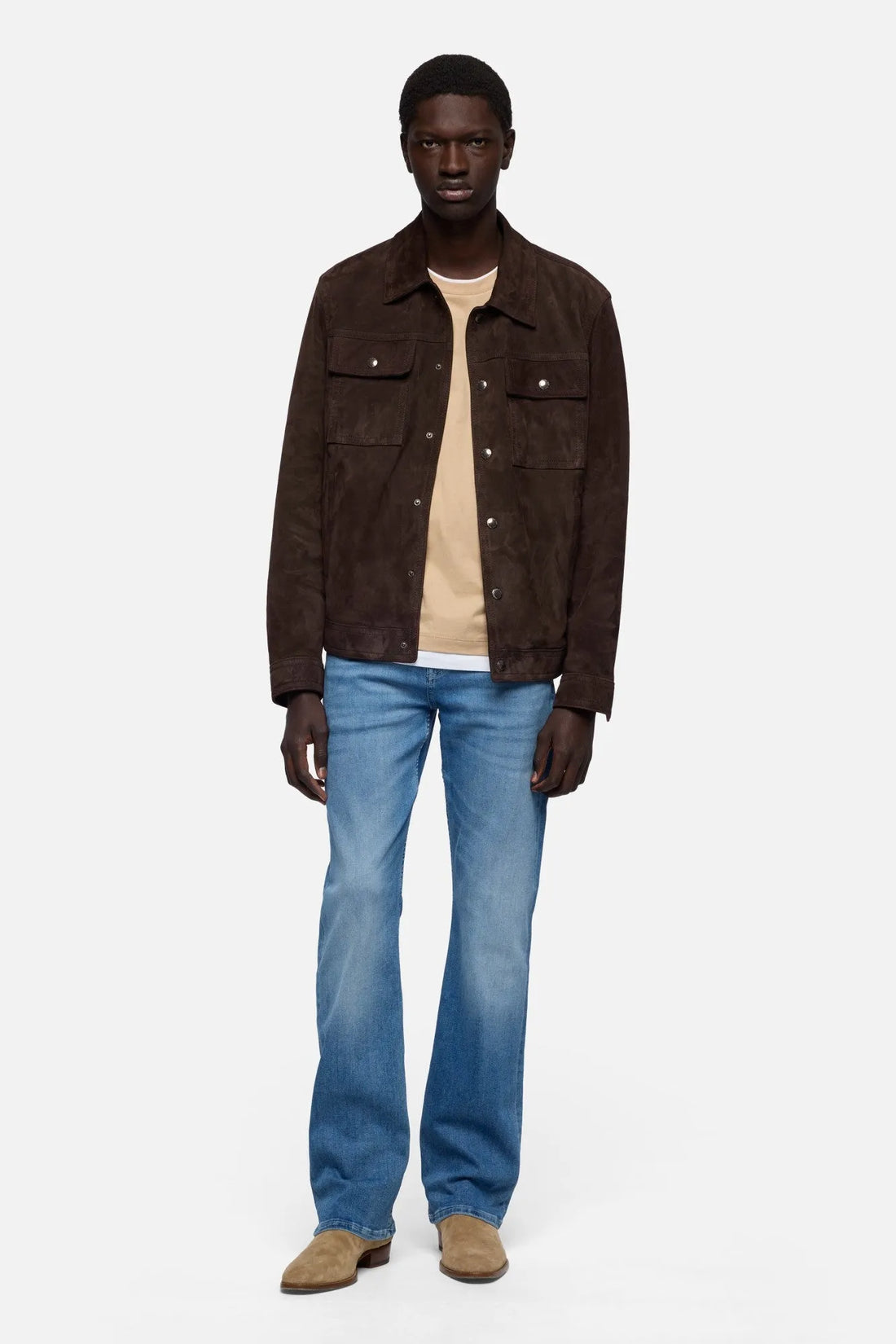 7 For All Mankind Mid Blue Men The Bootcut SKU: 7T4E0B10_3BR Image 02