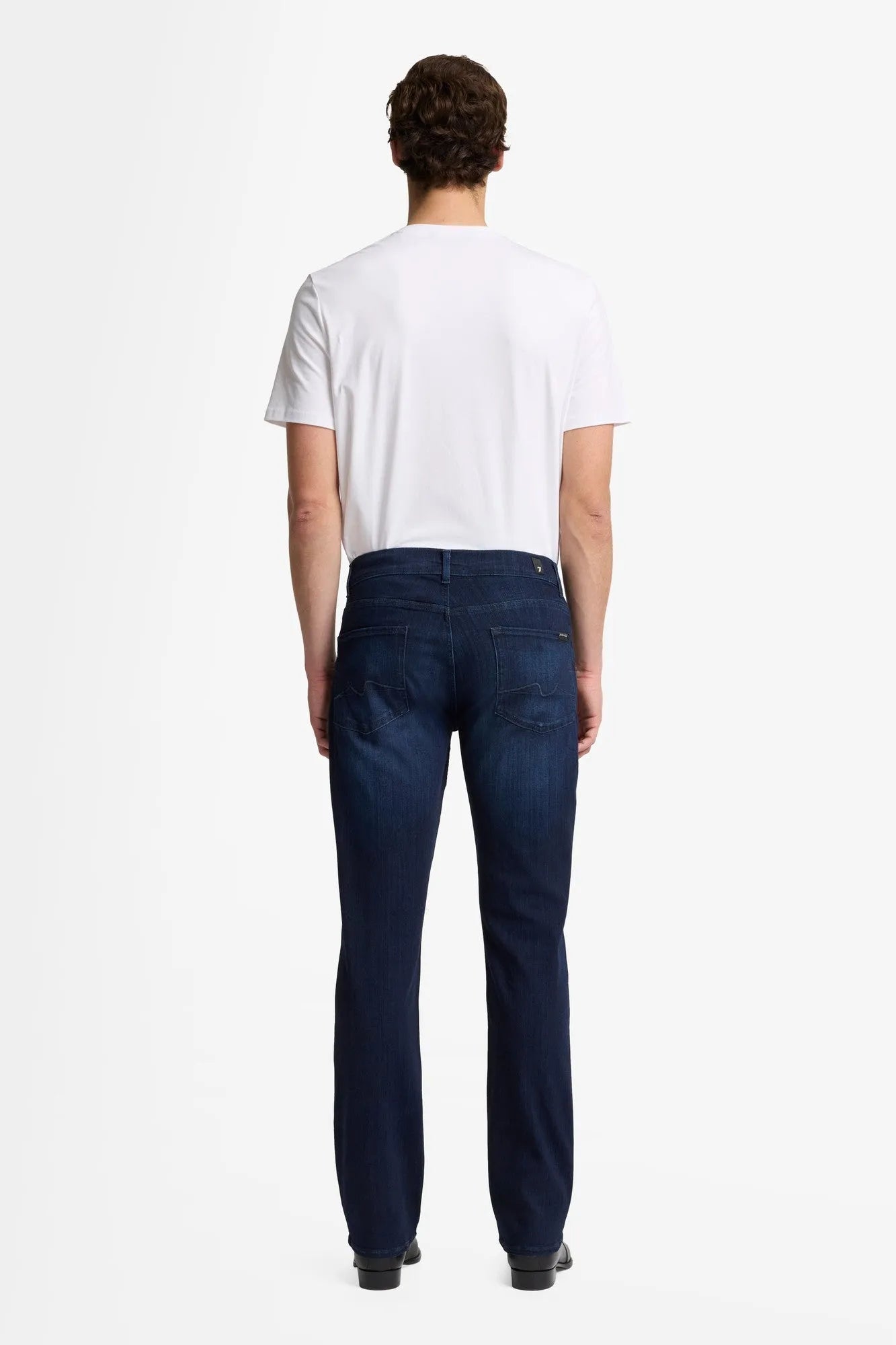 7 For All Mankind Mid Blue Men Standard in Luxe Performance SKU: 7T519A23_LPD Image 05