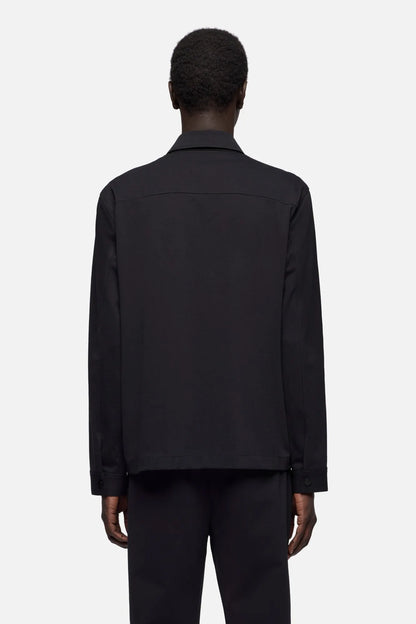 7 For All Mankind Black Men Overshirt in Luxe Performance Knit SKU: 7T800E23_BKN Image 05