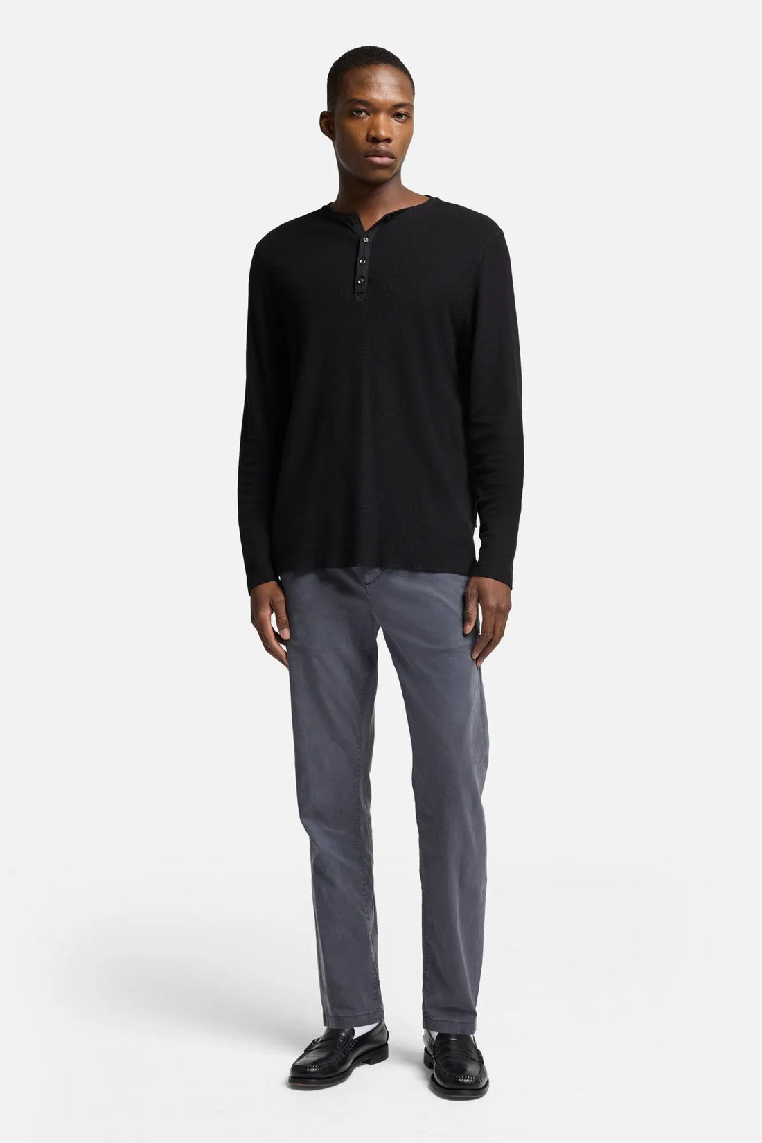 7 For All Mankind Twilight Blue Men Adrien Chino in Weightless SKU: 7T809C23_TLB Image 02