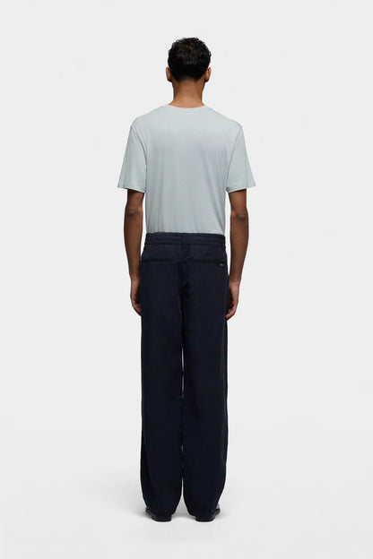 7 For All Mankind Navy Men Hybrid Jogger in Linen Blend SKU: 7TBY0E41_09U Image 04