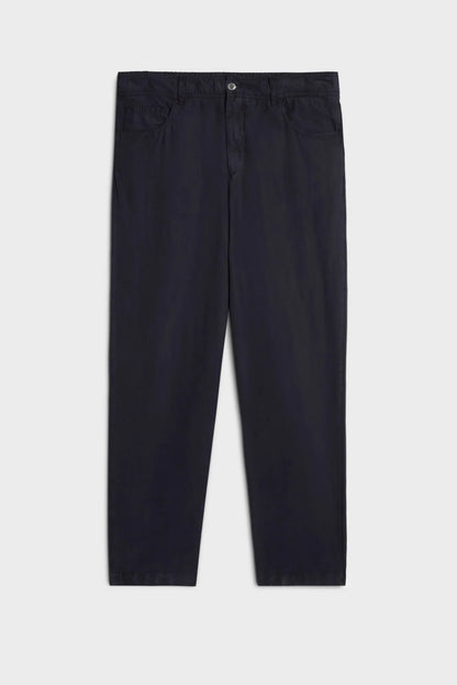 7 For All Mankind Navy Men Hybrid Jogger in Linen Blend SKU: 7TBY0E41_09U Image 06