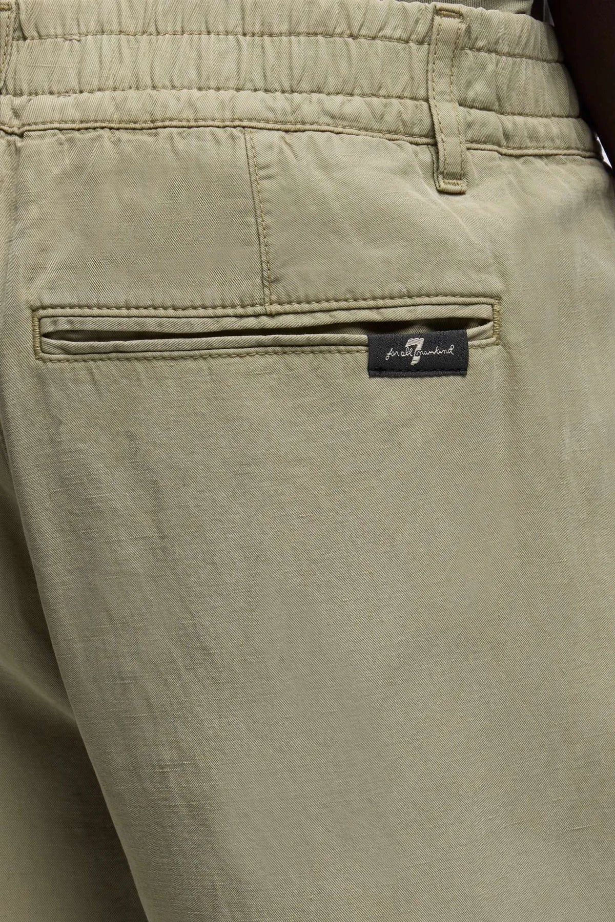 7 For All Mankind Army Men Hybrid Jogger in Linen Blend SKU: 7TBY0E41_ARM Image 03