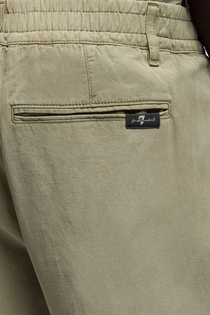 7 For All Mankind Army Men Hybrid Jogger in Linen Blend SKU: 7TBY0E41_ARM Image 03