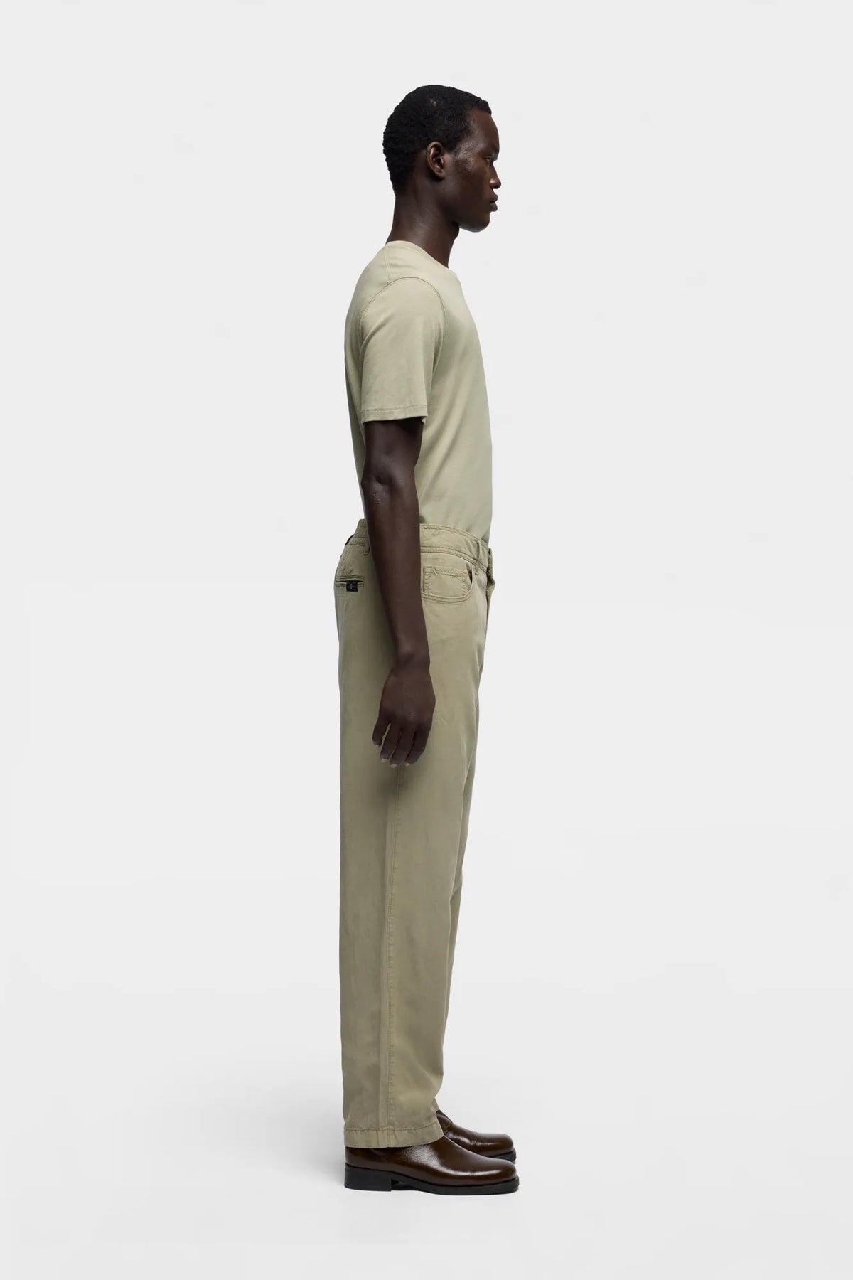 7 For All Mankind Army Men Hybrid Jogger in Linen Blend SKU: 7TBY0E41_ARM Image 05
