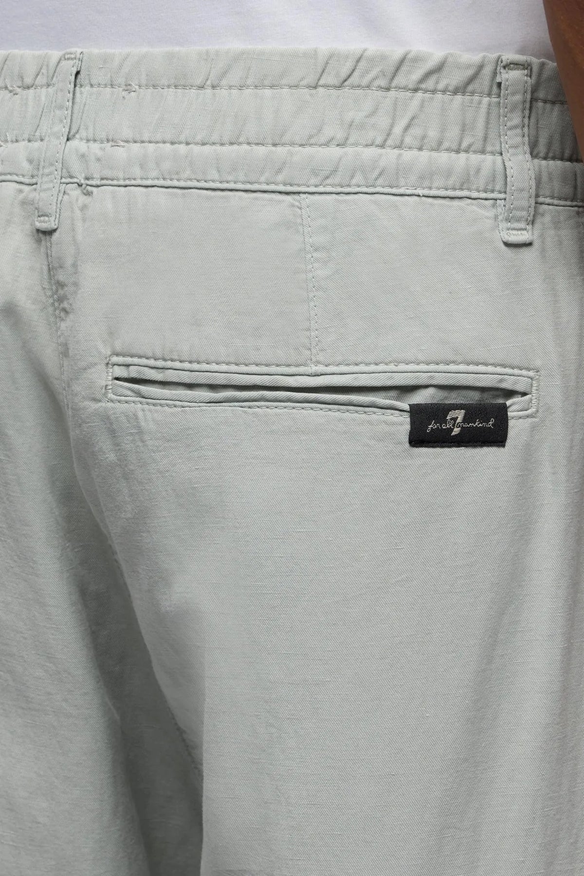7 For All Mankind Dusty Blue Men Hybrid Jogger in Linen Blend SKU: 7TBY0E41_XGD Image 03