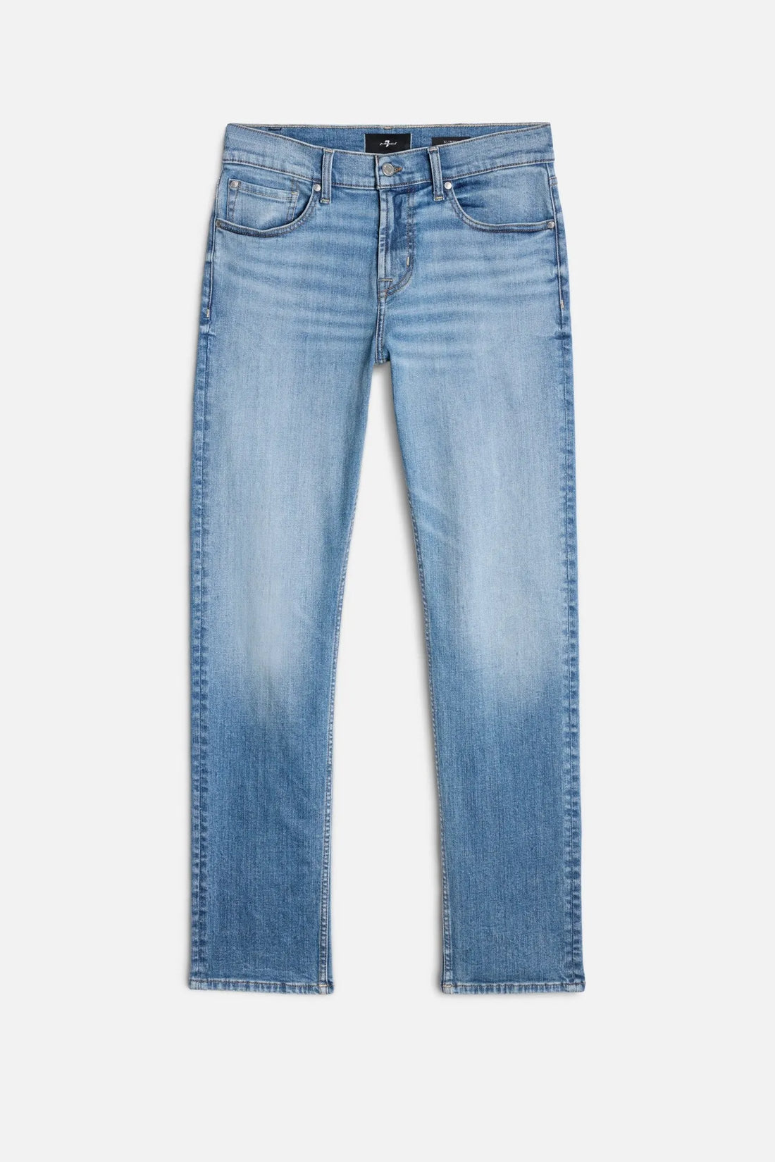 7 For All Mankind Light Blue Men Slimmy in Luxe Performance SKU: 7TC40C12_1VV Image 01