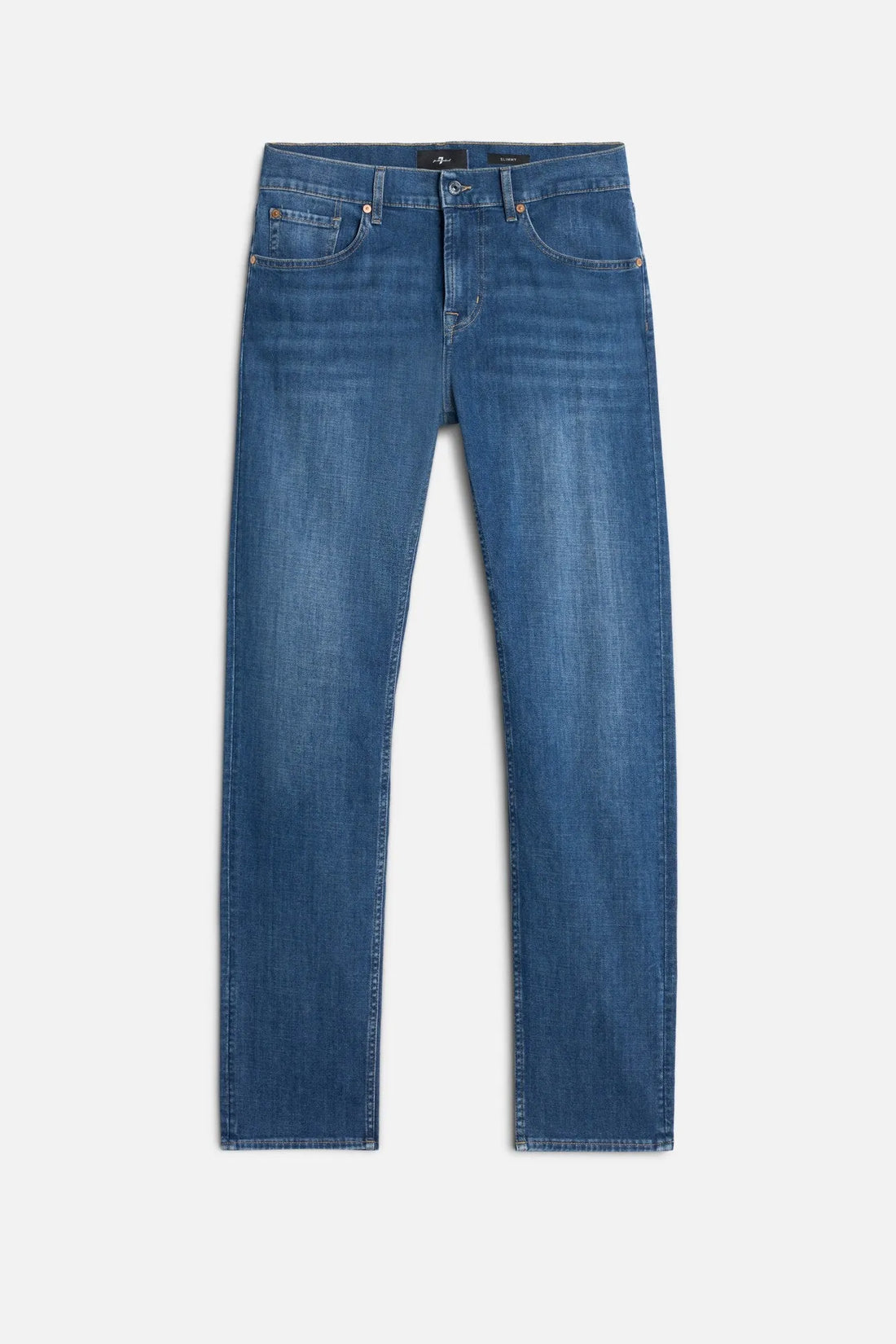 7 For All Mankind Mid Blue Men Slimmy in Special Edition SKU: 7TC4SR51_3A6 Image 01