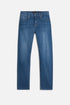 7 For All Mankind Mid Blue Men Slimmy in Special Edition SKU: 7TC4SR51_3A6 Image 01