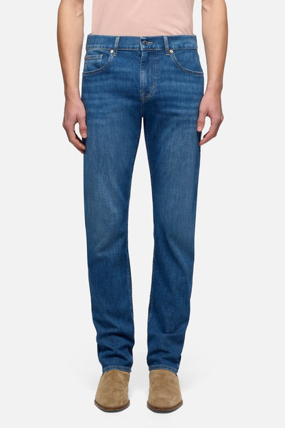 7 For All Mankind Mid Blue Men Slimmy in Special Edition SKU: 7TC4SR51_3A6 Image 03