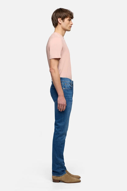 7 For All Mankind Mid Blue Men Slimmy in Special Edition SKU: 7TC4SR51_3A6 Image 06