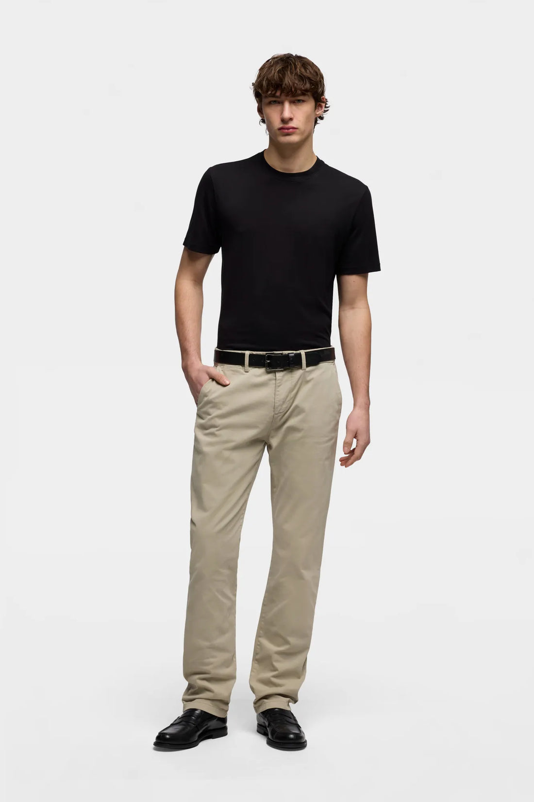 7 For All Mankind Beige Men Slimmy Chinos SKU: 7TC50E45_3ND Image 01