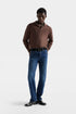 7 For All Mankind Mid Blue Men Austyn Slim Straight Cotton Jeans SKU: 7TC80B10_3U8 Image 01