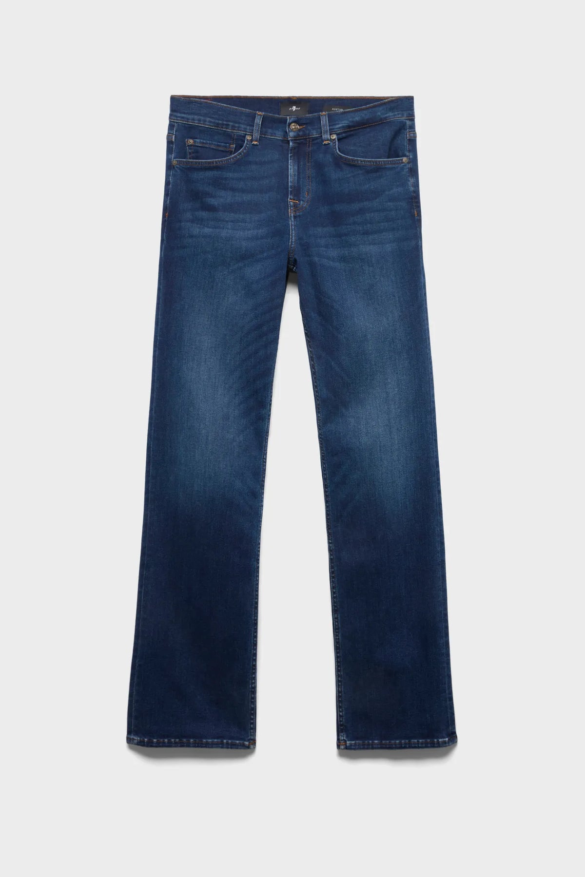 7 For All Mankind Mid Blue Men Austyn Slim Straight Cotton Jeans SKU: 7TC80B10_3U8 Image 06
