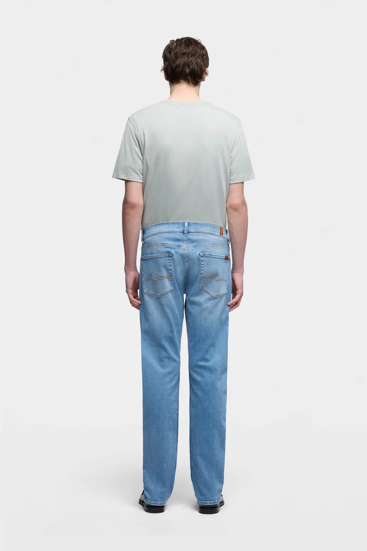 7 For All Mankind Light Blue Men Standard in Luxe Performance SKU: 7TE10C12_3LF Image 04