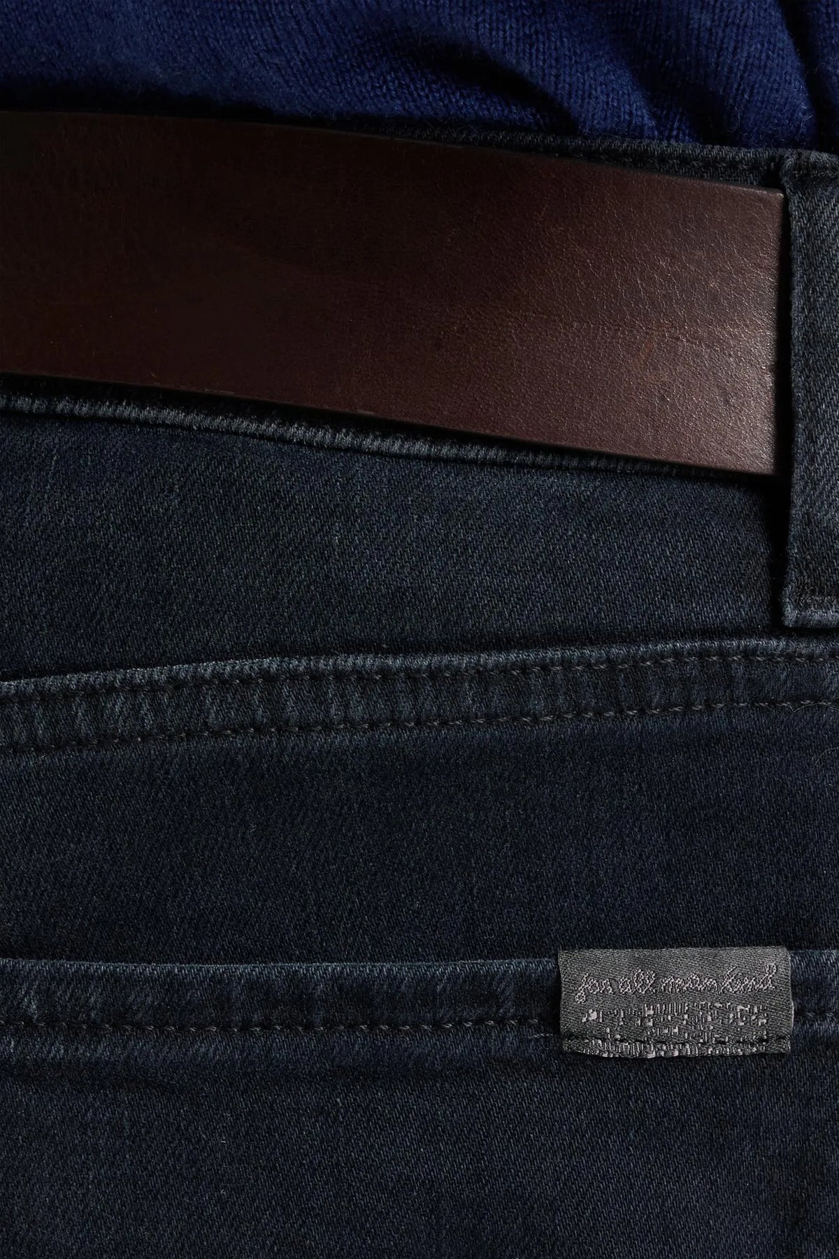 7 For All Mankind Black Men Standard in Luxe Performance SKU: 7TE10C51_3LJ Image 03