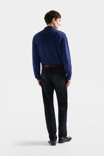 7 For All Mankind Black Men Standard in Luxe Performance SKU: 7TE10C51_3LJ Image 04