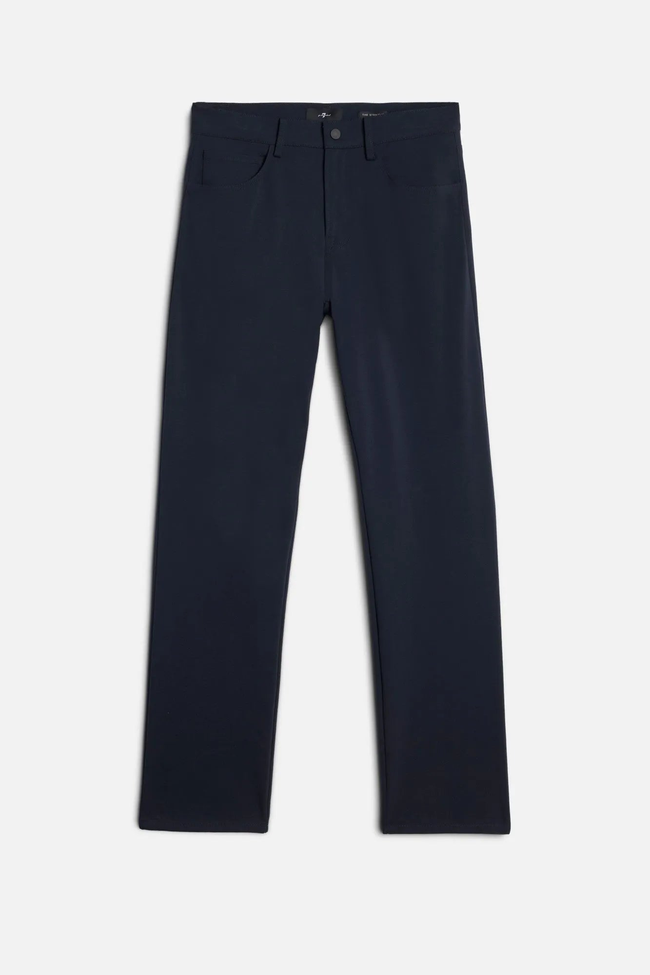 7 For All Mankind Navy Men The Straight in Luxe Performance Knit SKU: 7TE70E23_1LT Image 01
