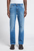 7 For All Mankind Light Blue Men Straight-Leg Jeans SKU: 7TE70F25_3M6 Image 01