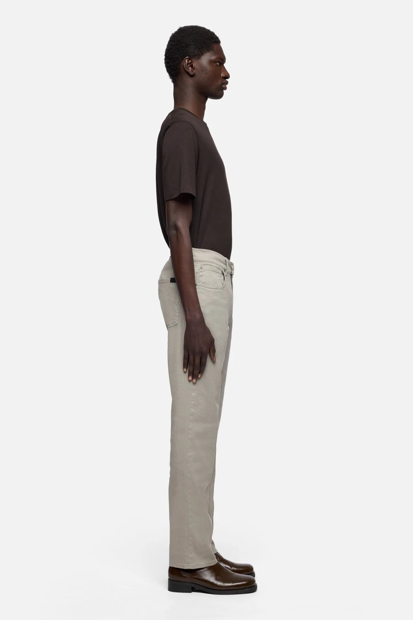 7 For All Mankind Iron Men The Straight in Denim Linen SKU: 7TE70G06_3BC Image 06