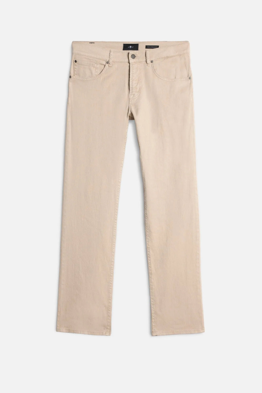 7 For All Mankind Oat Men The Straight in Denim Linen SKU: 7TE70G06_3BK Image 01