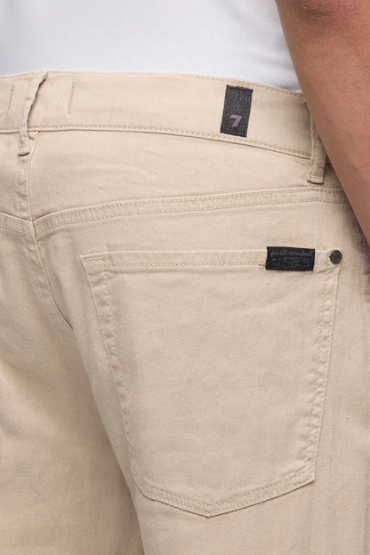 7 For All Mankind Oat Men The Straight in Denim Linen SKU: 7TE70G06_3BK Image 04