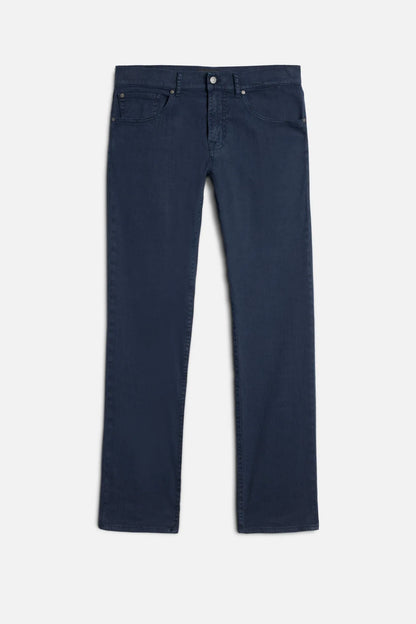7 For All Mankind Ocean Men The Straight in Denim Linen SKU: 7TE70G06_3BL Image 01