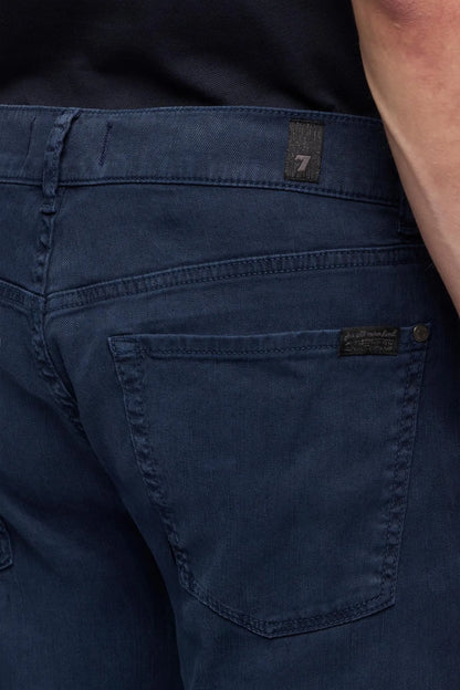 7 For All Mankind Ocean Men The Straight in Denim Linen SKU: 7TE70G06_3BL Image 04